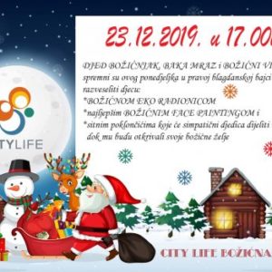 U City Life stiže Djed Božićnjak sa šarmantnom Bakom Mraz i veselim Vilenjakom