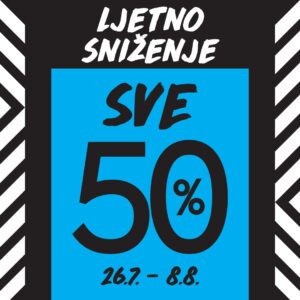 LJETNO SNIŽENJE u pola cijene LJETNO SNIŽENJE u pola cijene