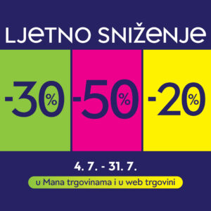 Uživajte u ljetu u udobnoj i modnoj odjeći MANA! Uživajte u ljetu u udobnoj i modnoj odjeći MANA!