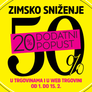 Ne propustite jos veće ZIMSKO SNIŽENJE u trgovini MANA! Ne propustite jos veće ZIMSKO SNIŽENJE u trgovini MANA!