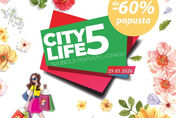 CITY5 petak u donosi odlične popuste i posebne pogodnosti u naše trgovine!