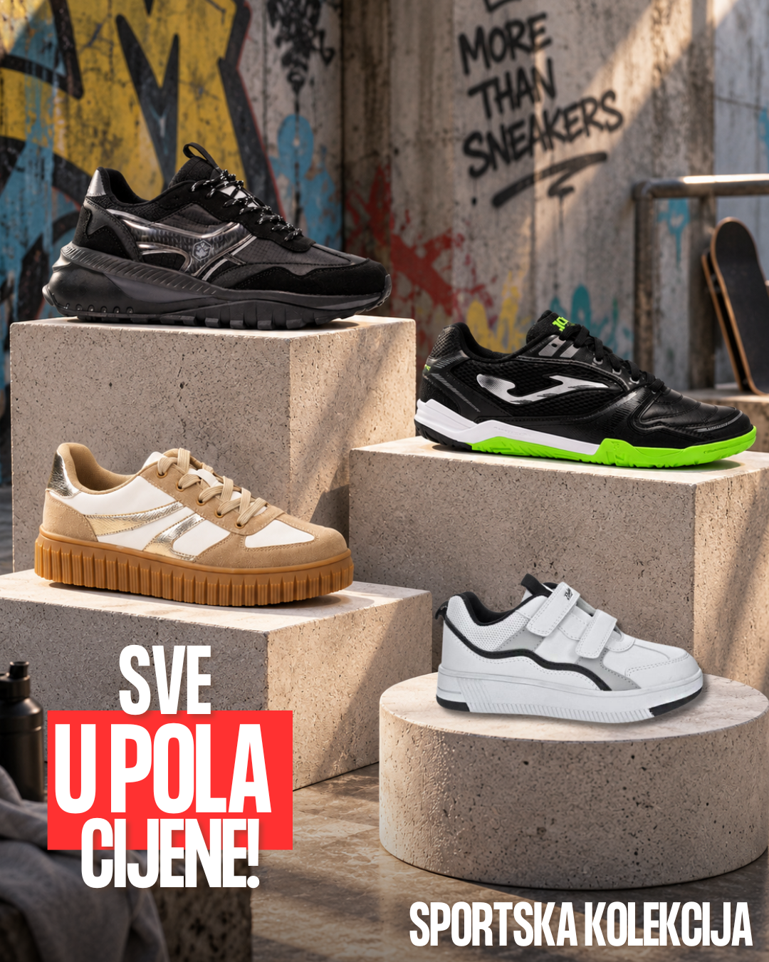 VELIKI POPUST NA SPORTSKU KOLEKCIJU: SVE U POLA CIJENE! VELIKI POPUST NA SPORTSKU KOLEKCIJU: SVE U POLA CIJENE!